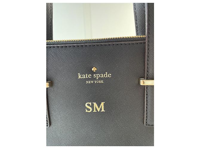 Borsa Kate Spade nera con incisione di iniziali Nero - vista 6