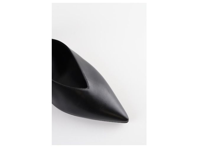 Hermès Schwarze Lederabsätze - Ansicht 8