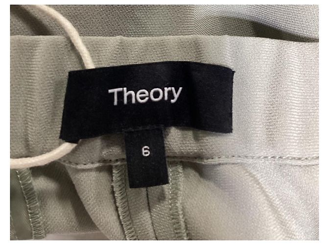 Theory Anzughose aus grünem Triacetat - Ansicht 10