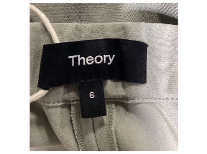 Theory Anzughose aus grünem Triacetat - Ansicht 5