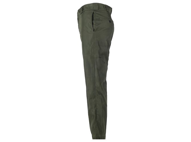 Calças de nylon verde com logo triangular Prada Verde oliva - vista 2
