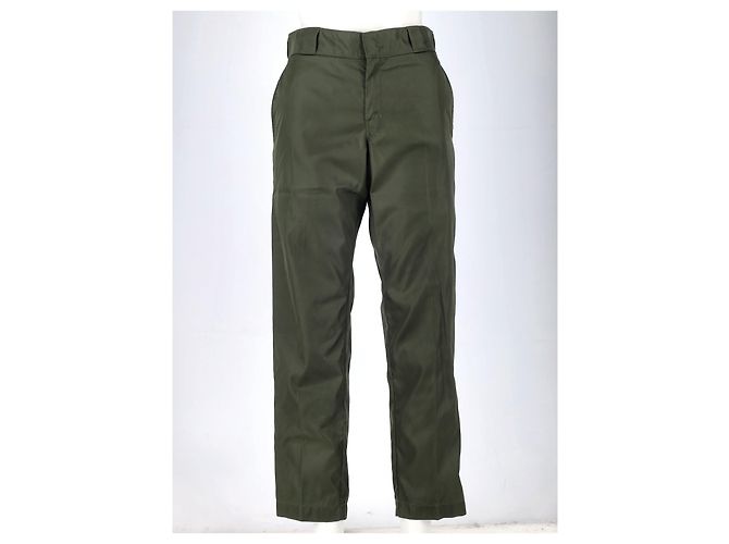 Calças de nylon verde com logo triangular Prada Verde oliva - vista 4