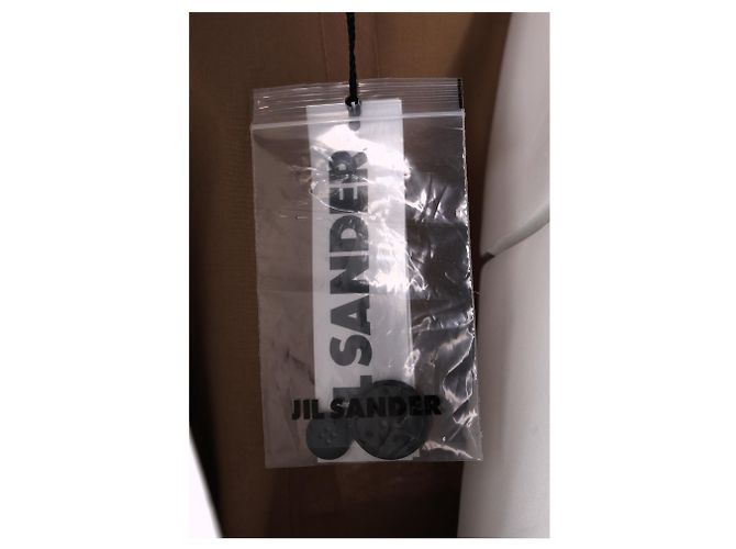 Abrigo trench con cinturón y botones seguros Jil Sander en algodón púrpura - vista 11