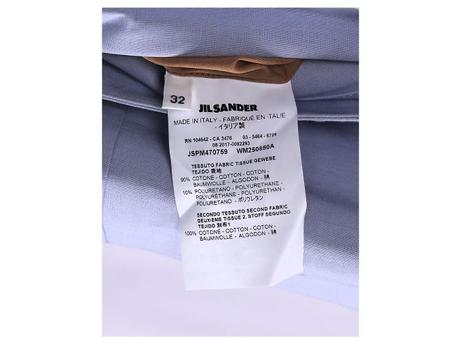 Abrigo trench con cinturón y botones seguros Jil Sander en algodón púrpura - vista 12