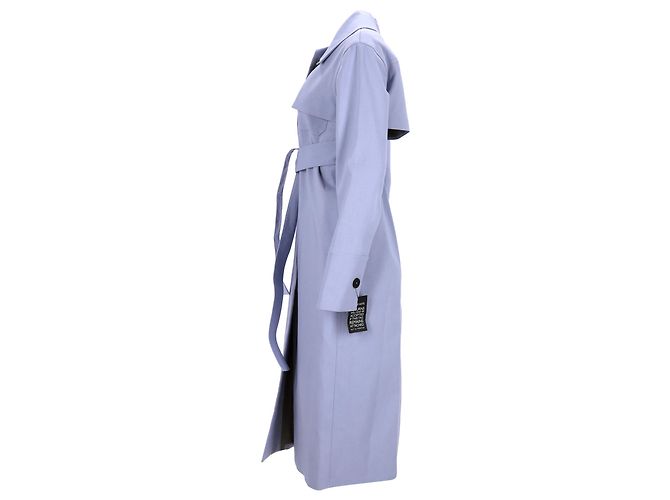 Abrigo trench con cinturón y botones seguros Jil Sander en algodón púrpura - vista 2