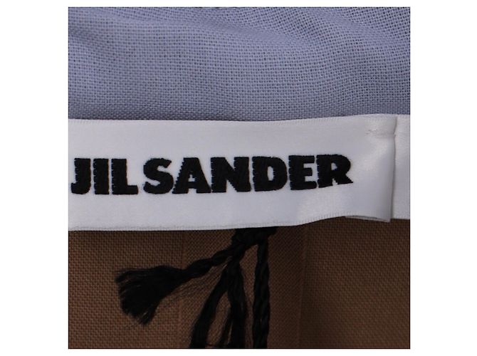 Abrigo trench con cinturón y botones seguros Jil Sander en algodón púrpura - vista 4