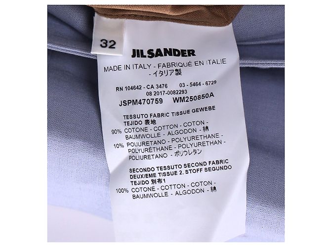 Abrigo trench con cinturón y botones seguros Jil Sander en algodón púrpura - vista 6