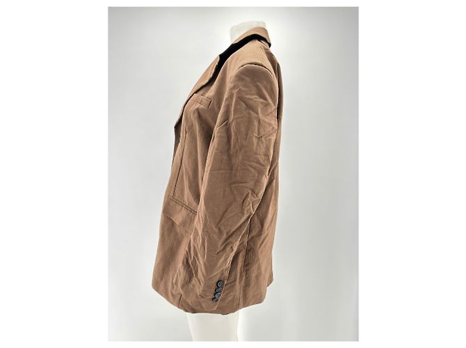 Autre Marque NON SIGNE / UNSIGNED Jackets T.International S Polyester Brown - view 4