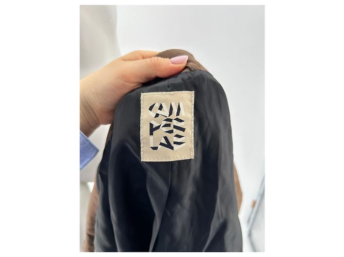 Autre Marque NON SIGNE / UNSIGNED Jackets T.International S Polyester Brown - view 5