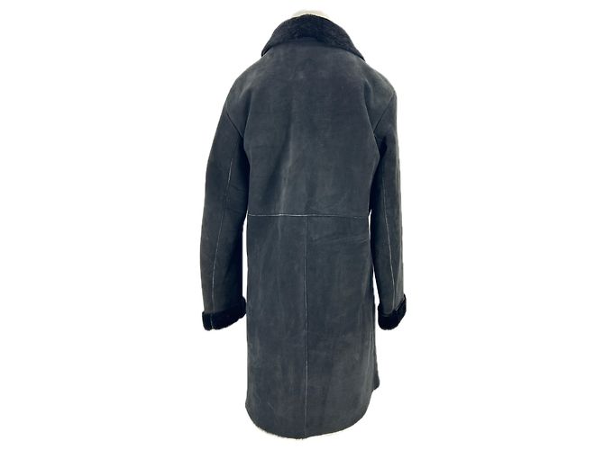 Autre Marque NICHT UNTERSCHRIEBEN / UNTERSCHRIEBEN Mäntel T.FR 38 Leder Schwarz - Ansicht 2