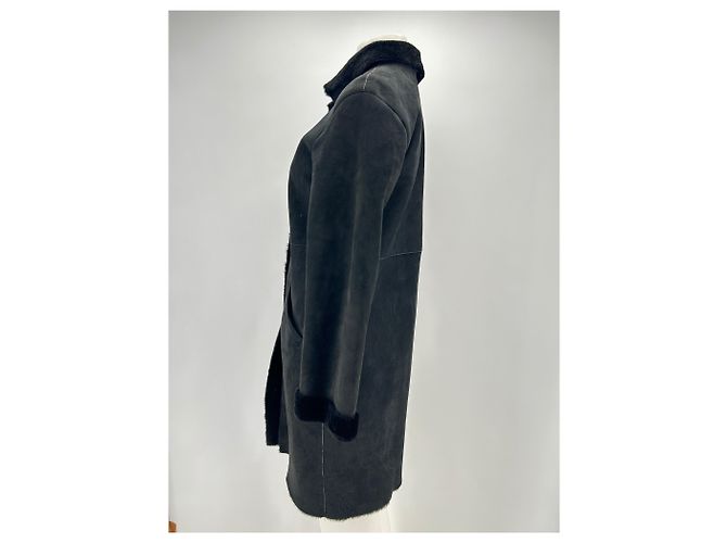 Autre Marque NICHT UNTERSCHRIEBEN / UNTERSCHRIEBEN Mäntel T.FR 38 Leder Schwarz - Ansicht 4