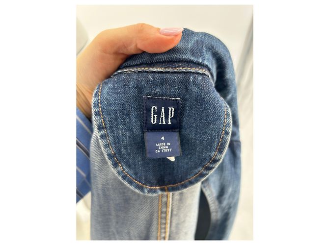 GAP Chaquetas T.US 4 Algodón Azul - vista 5