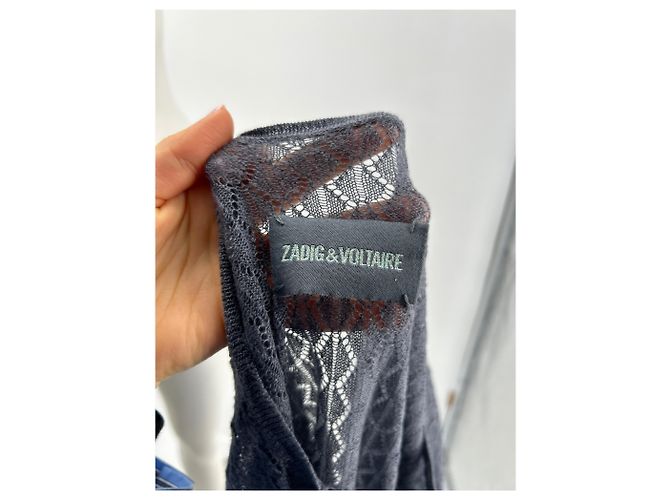 ZADIG & VOLTAIRE Top T.International S Viscosa Grigio - vista 5