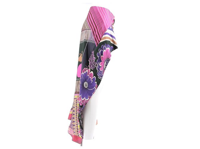 Chloé Faldas CHLOE T.FR 40 Seda Multicolor - vista 4