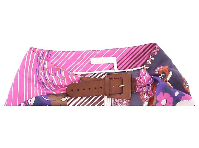 Chloé Faldas CHLOE T.FR 40 Seda Multicolor - vista 5