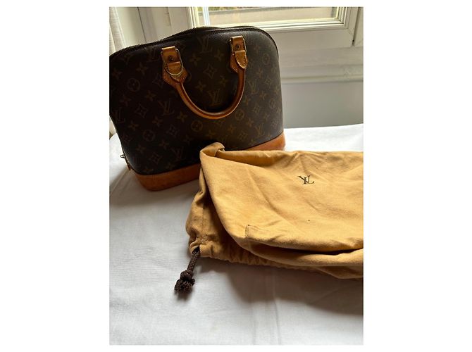 Borsa Louis Vuitton Alma PM Marrone Pelle - vista 12