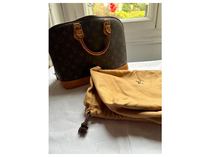 Borsa Louis Vuitton Alma PM Marrone Pelle - vista 6