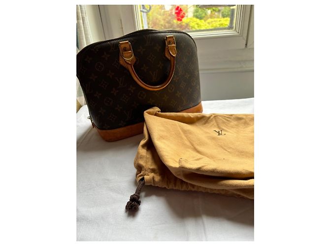 Borsa Louis Vuitton Alma PM Marrone Pelle - vista 7