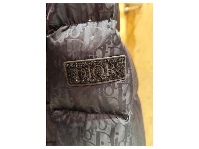 Giacca Piumino Dior Oblique Blu Navy Jacquard Blu scuro - vista 7