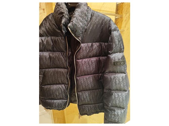 Giacca Piumino Dior Oblique Blu Navy Jacquard Blu scuro - vista 8