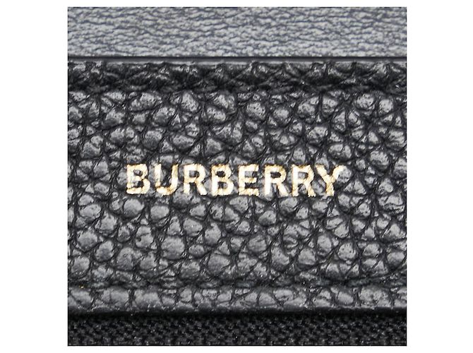 Burberry TB Geldbörse im schwarzen Leder - Ansicht 8