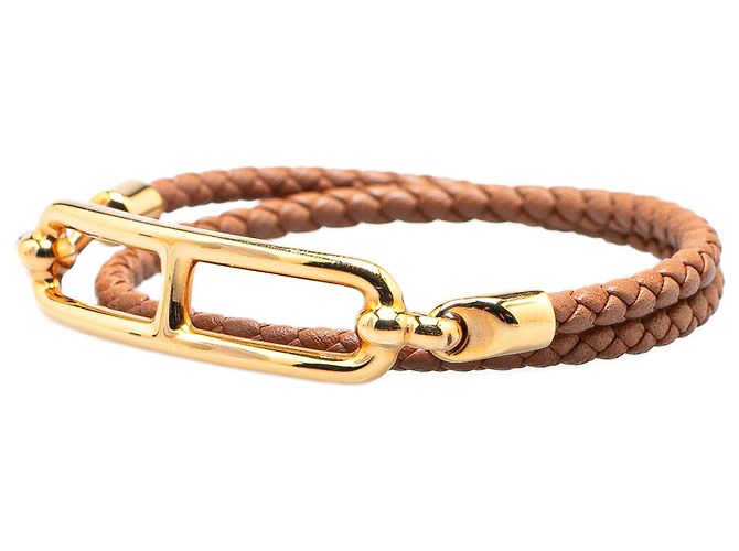 Bracciale Double Tour Roulis in Swift Marrone Hermès - vista 2