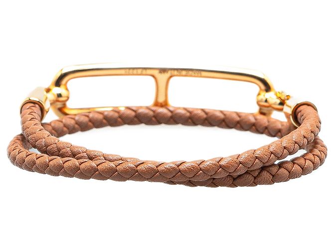 Bracciale Double Tour Roulis in Swift Marrone Hermès - vista 3