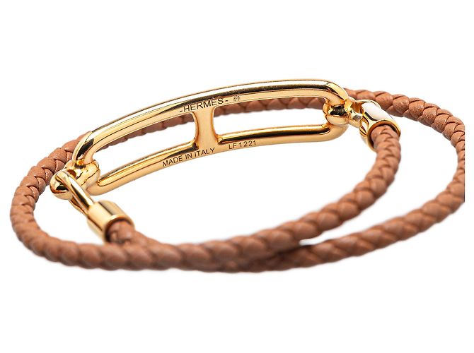 Bracciale Double Tour Roulis in Swift Marrone Hermès - vista 5