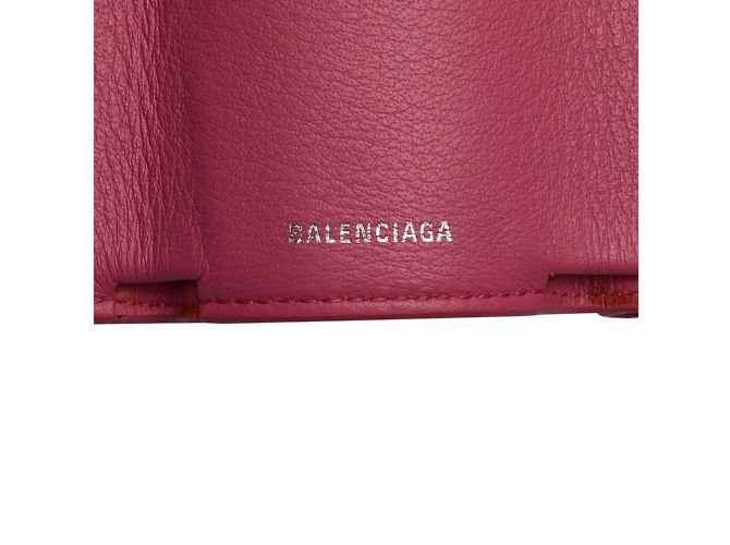 Everyday Balenciaga Mini Papiergeldbörse Pink - Ansicht 10