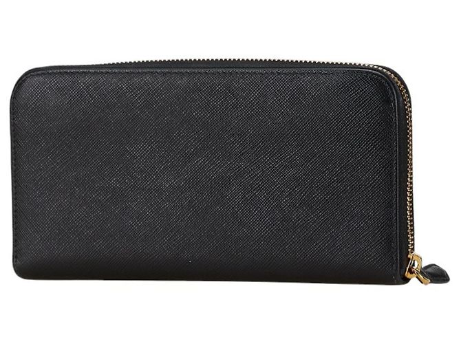 Cartera larga redonda con cinta Prada Negro - vista 2