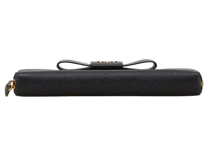 Cartera larga redonda con cinta Prada Negro - vista 3