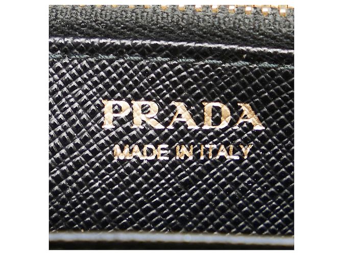 Cartera larga redonda con cinta Prada Negro - vista 6