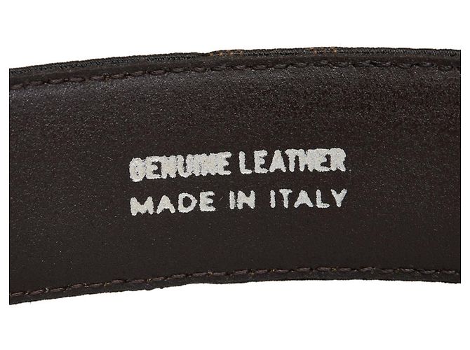 Cintura con fibbia FF Zucca di Fendi - vista 6