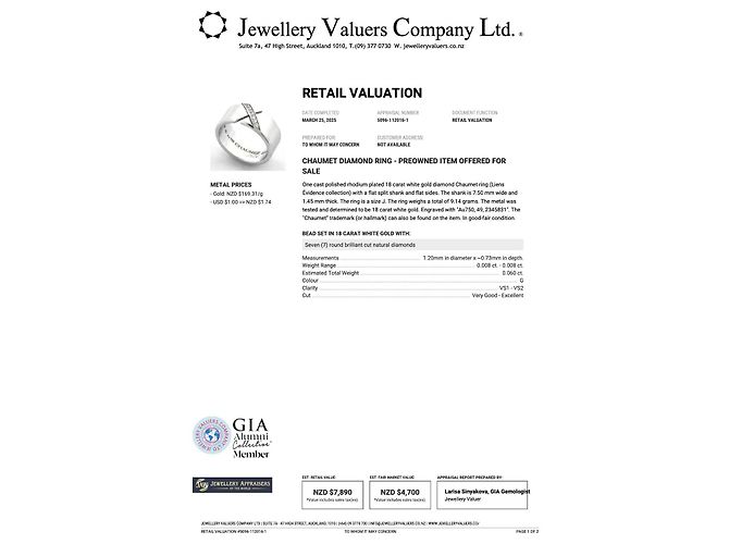 Chaumet Diamantring - Weißgold Kollektion Liens Évidences Silber - Ansicht 3