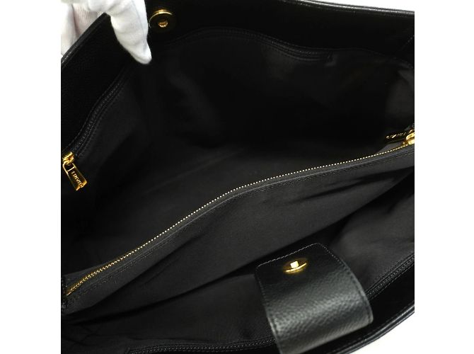 Chanel Executive Leather Tote Bag Black - view 4