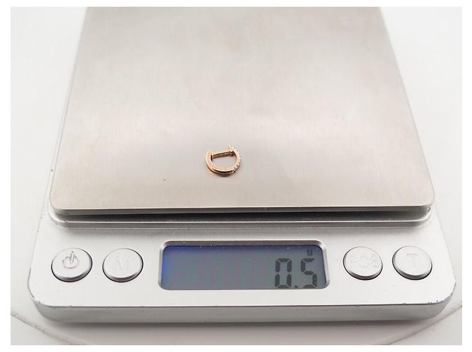 NOVE MONO ORECCHINO VANRYCKE MINI CREOLE T XS ORO ROSA 18K DIAMANTI - vista 7