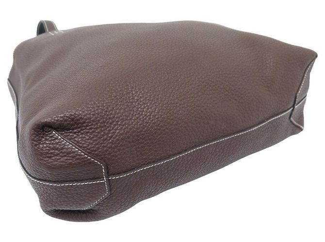 Hermès NUOVA BORSA HERMES DOUBLE SENS 36 PELLE CLEMENCE NERA E MARRONE - vista 13