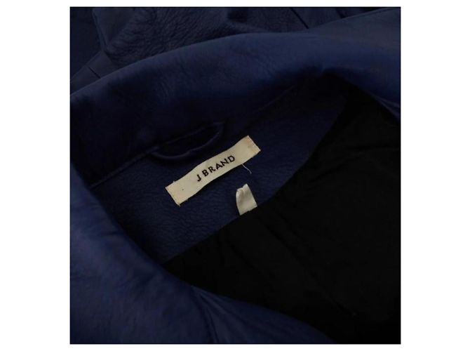 J Brand Lederbikerjacke in Blau - Ansicht 5