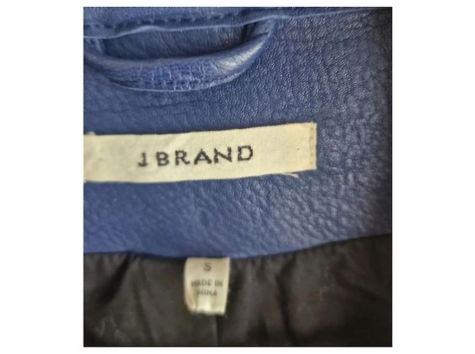 J Brand Lederbikerjacke in Blau - Ansicht 6