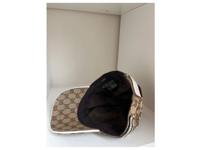 Marmont Gucci CAPPELLINO DA BASEBALL IN CANVAS GG ORIGINALE - vista 3