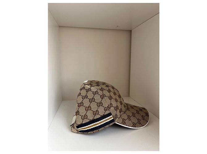 Marmont Gucci CAPPELLINO DA BASEBALL IN CANVAS GG ORIGINALE - vista 4