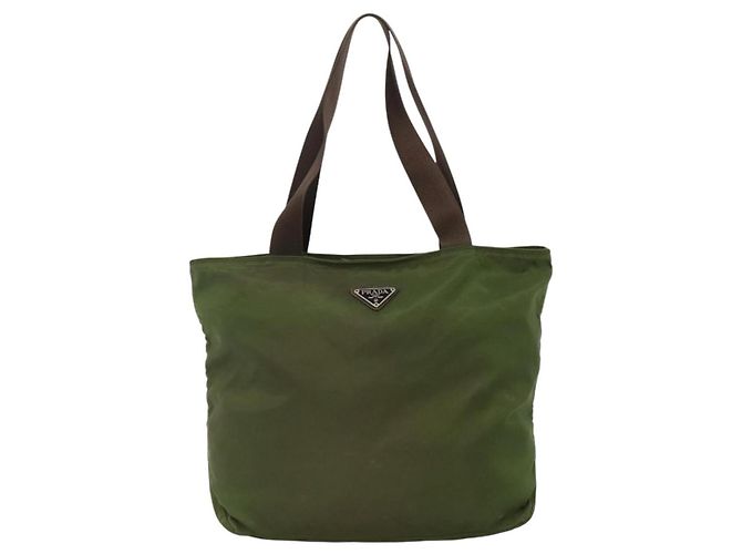 PRADA Tote Bag Nylon Khaki Auth bs22979 - Ansicht 13