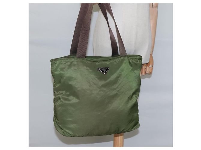 PRADA Tote Bag Nylon Khaki Auth bs22979 - Ansicht 22