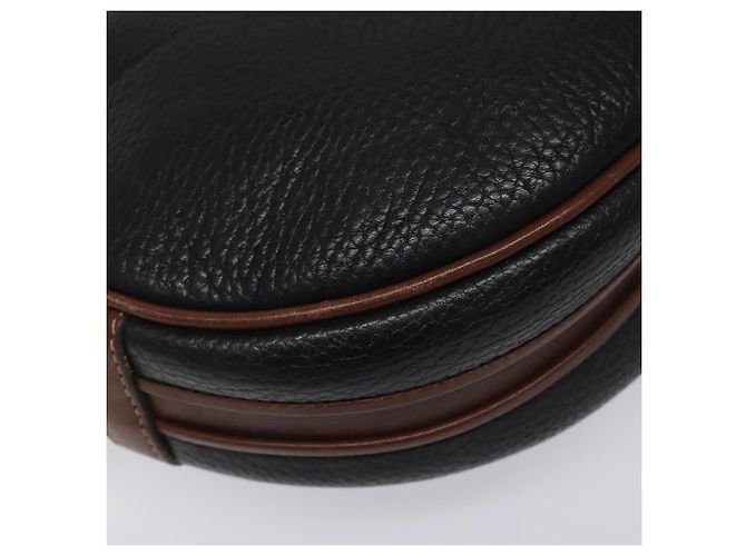 Borsa a Spalla GUCCI in Pelle Nera Oro 007 115 5575 Auth ep7653 - vista 14