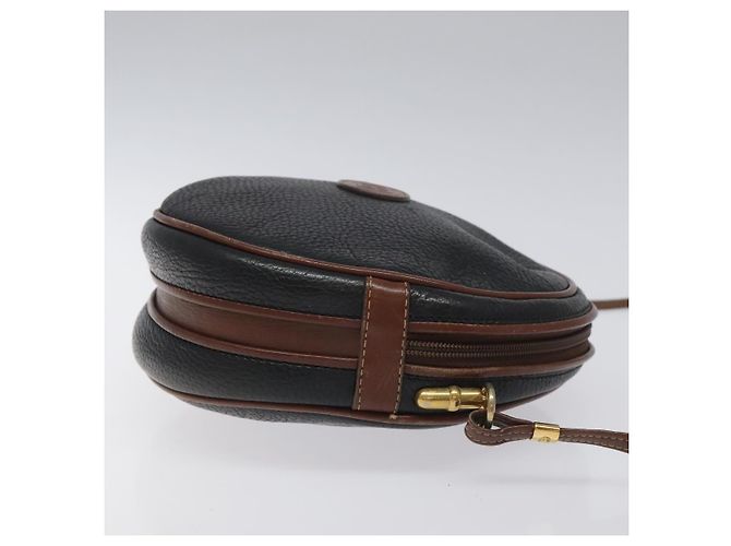 Borsa a Spalla GUCCI in Pelle Nera Oro 007 115 5575 Auth ep7653 - vista 3