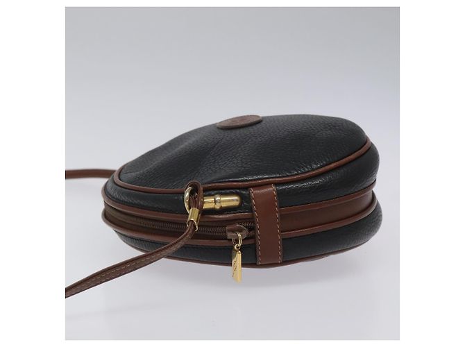 Borsa a Spalla GUCCI in Pelle Nera Oro 007 115 5575 Auth ep7653 - vista 4