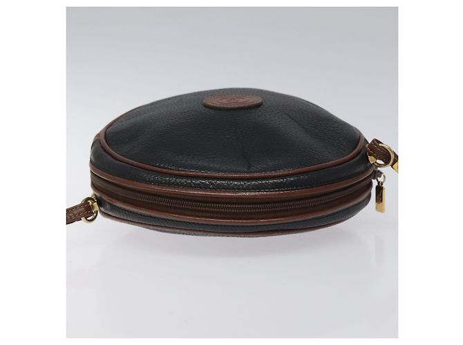 Borsa a Spalla GUCCI in Pelle Nera Oro 007 115 5575 Auth ep7653 - vista 6