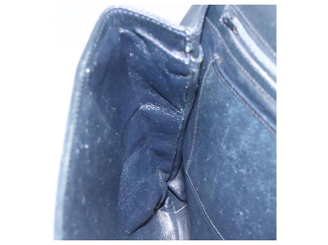 Borsa a Spalla GUCCI in Pelle Blu Navy Oro Auth ep7619 D'oro - vista 20