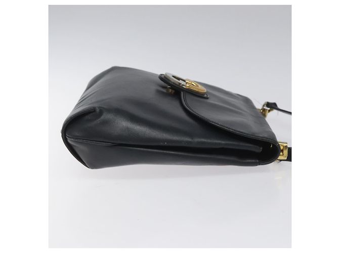 Borsa a Spalla GUCCI in Pelle Blu Navy Oro Auth ep7619 D'oro - vista 3