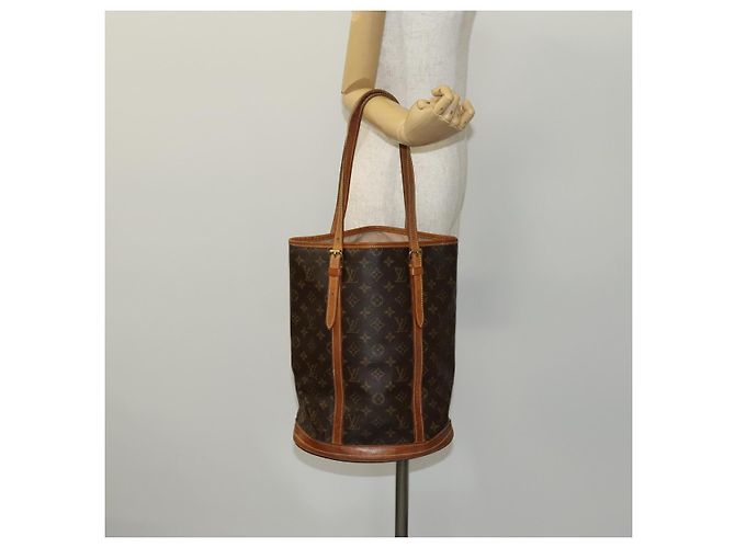 LOUIS VUITTON Borsa a Spalla Monogram Bucket GM M42236 LV Auth ar13284 Monogramma - vista 21